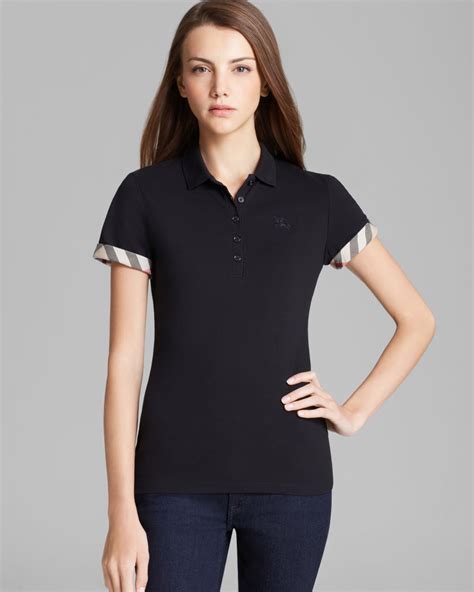 burberry women's black polo|burberry long sleeve women us.